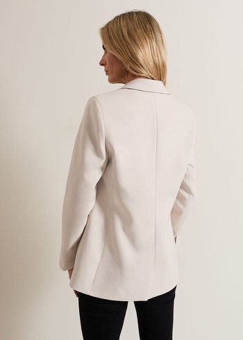 Phase Eight Belle Neutral Coats White USA | 3094578-GY